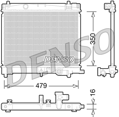 Radiateur Denso DRM50078