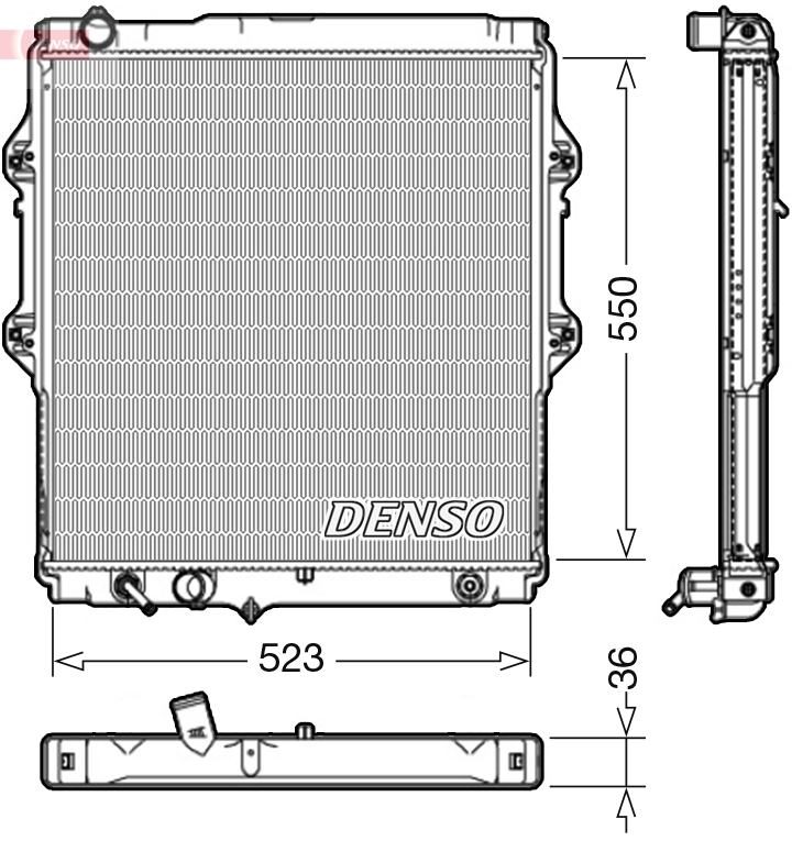 Radiateur Denso DRM50084