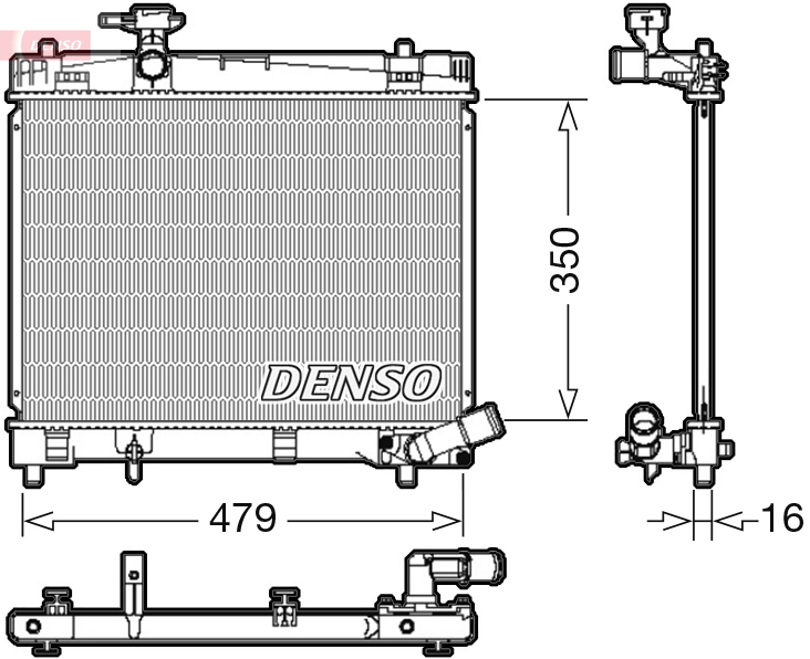 Radiateur Denso DRM50086
