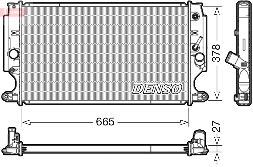 Radiateur Denso DRM50088