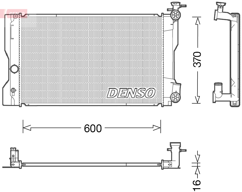 Radiateur Denso DRM50091