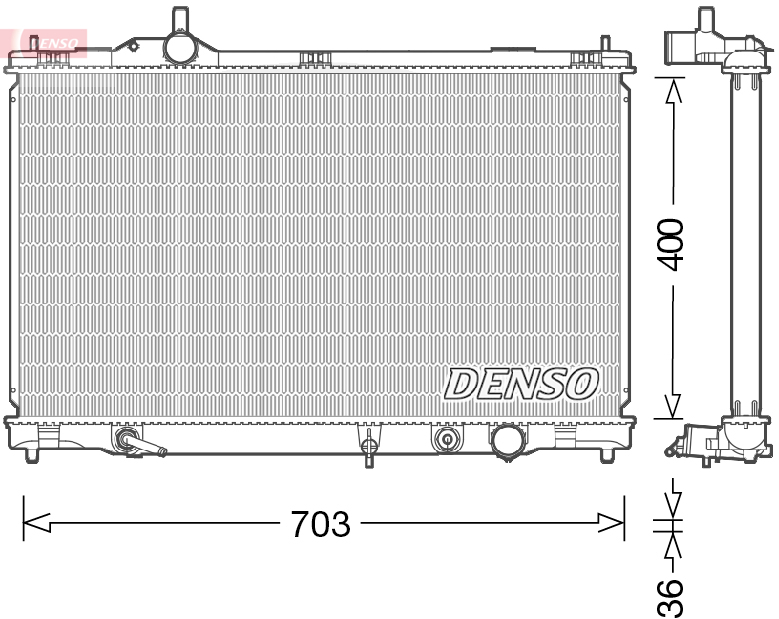 Radiateur Denso DRM50095