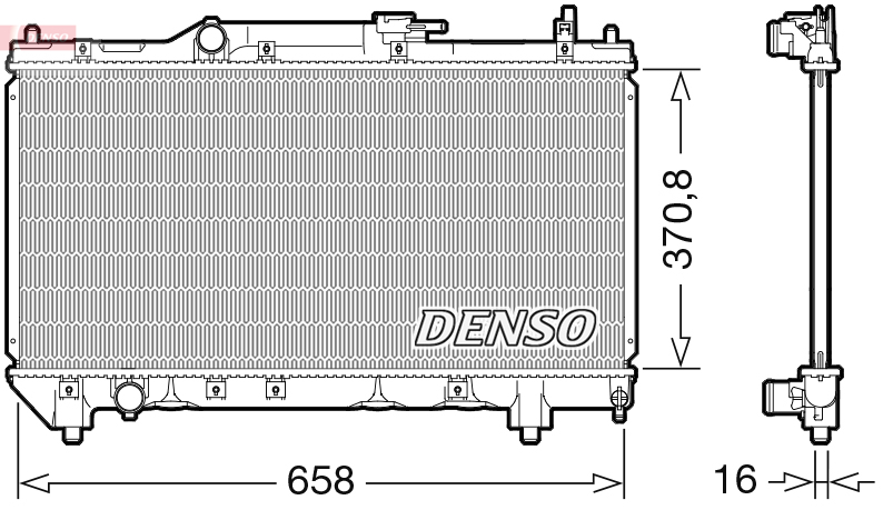Radiateur Denso DRM50117