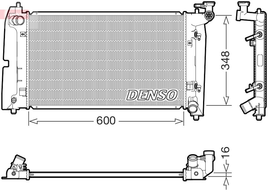 Radiateur Denso DRM50142