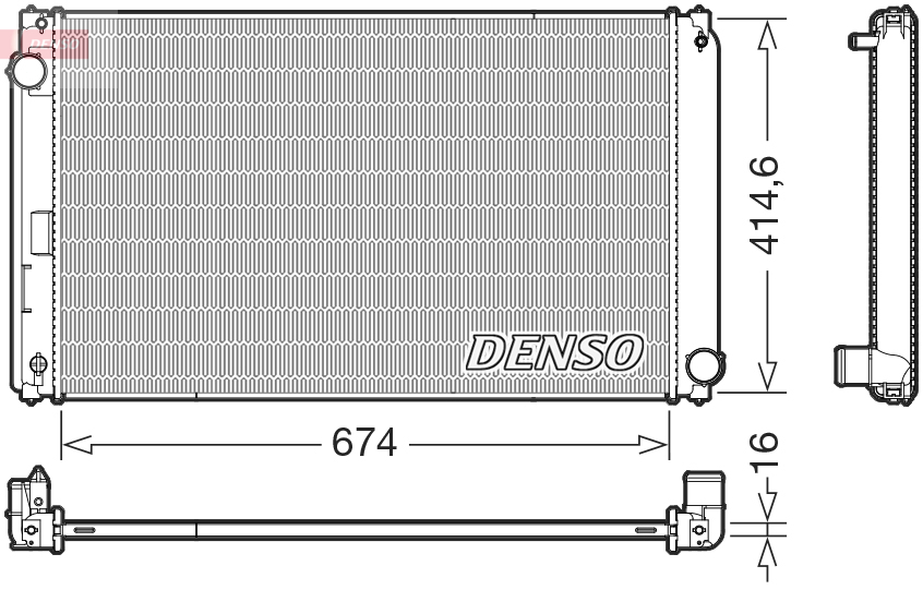 Radiateur Denso DRM50149