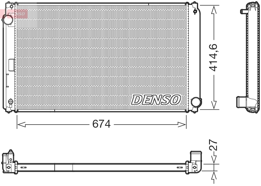 Radiateur Denso DRM50151