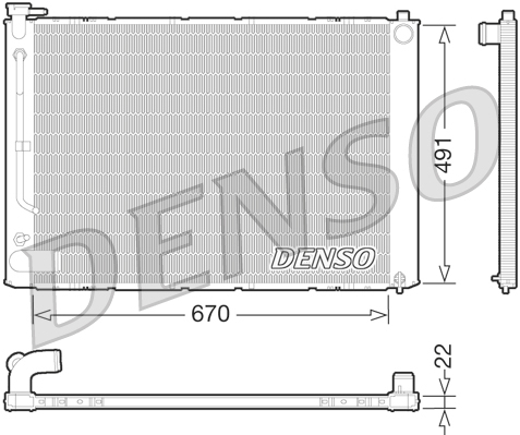 Radiateur Denso DRM51011