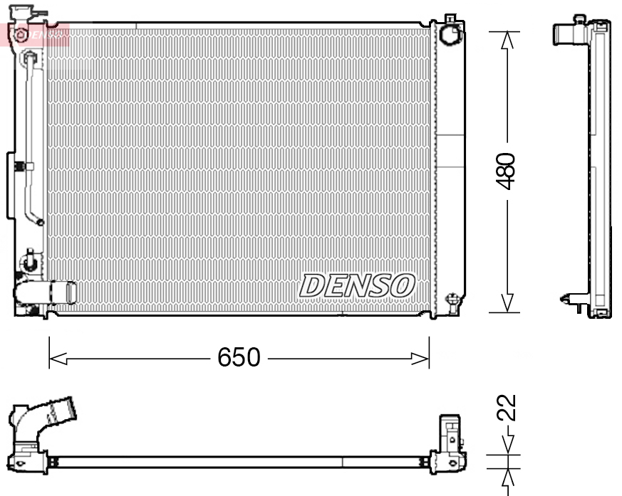 Radiateur Denso DRM51012