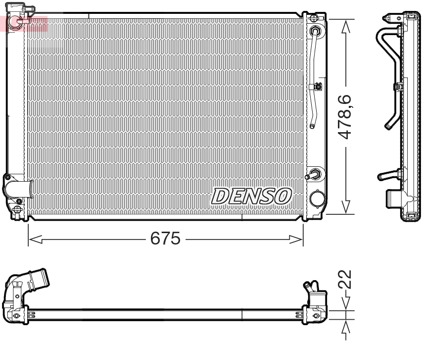 Radiateur Denso DRM51016