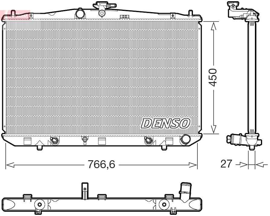 Radiateur Denso DRM51017
