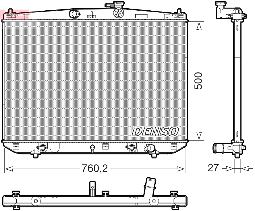 Radiateur Denso DRM51020