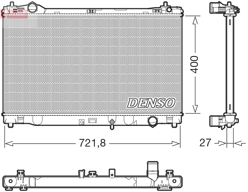 Radiateur Denso DRM51021