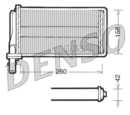 Kachelradiateur Denso DRR01001