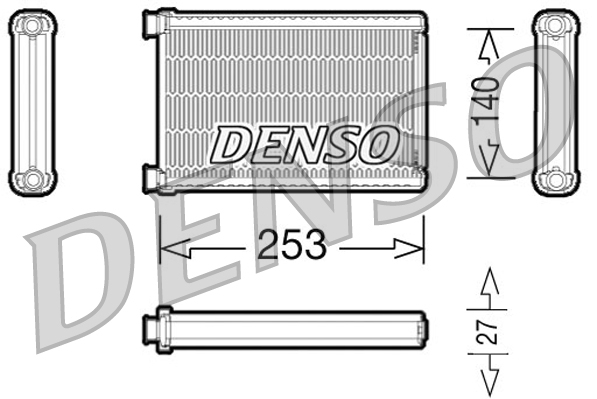 Kachelradiateur Denso DRR05005