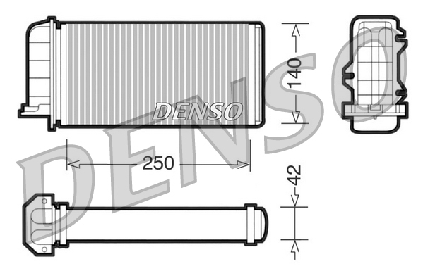 Kachelradiateur Denso DRR09001