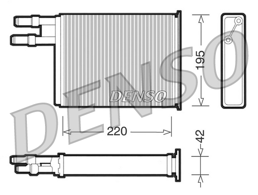 Kachelradiateur Denso DRR09031