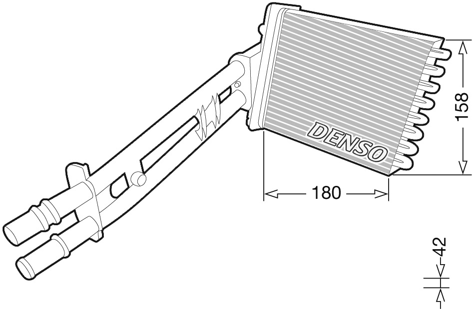 Kachelradiateur Denso DRR09043