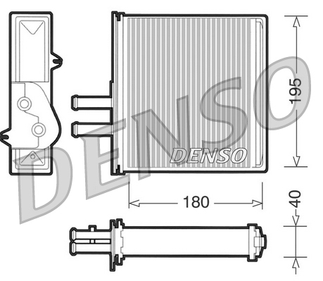 Kachelradiateur Denso DRR09060