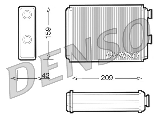 Kachelradiateur Denso DRR09071