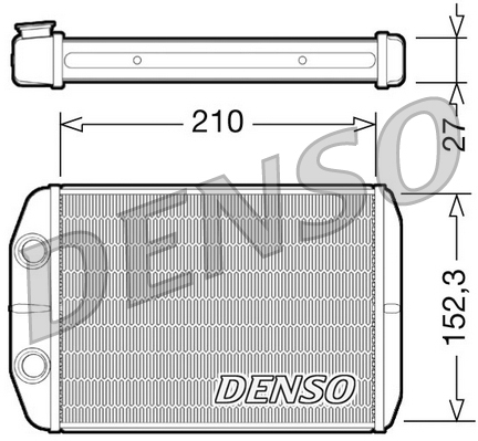 Kachelradiateur Denso DRR09073