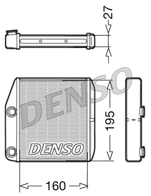 Kachelradiateur Denso DRR09075