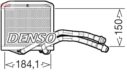 Kachelradiateur Denso DRR09102