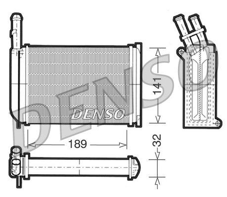 Kachelradiateur Denso DRR10001