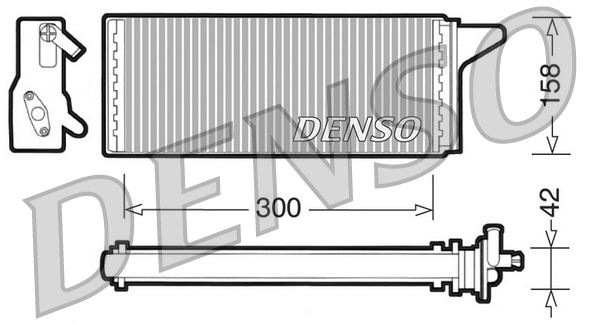 Kachelradiateur Denso DRR12001