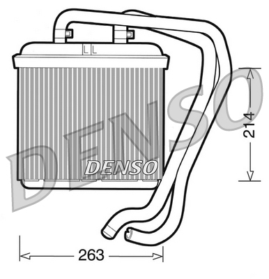 Kachelradiateur Denso DRR12004