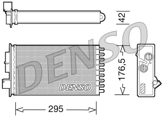 Kachelradiateur Denso DRR12022