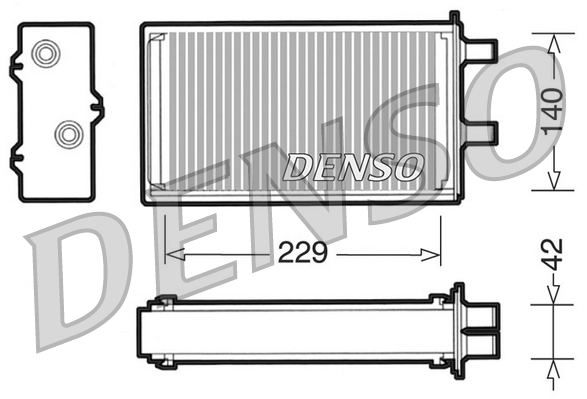 Kachelradiateur Denso DRR13001