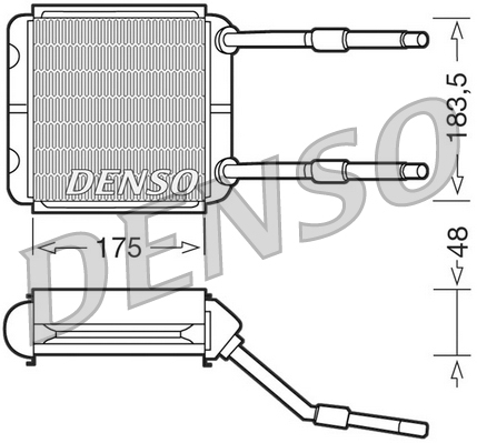 Kachelradiateur Denso DRR20001