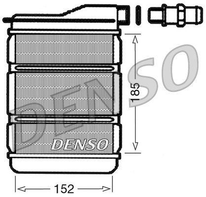 Kachelradiateur Denso DRR23011