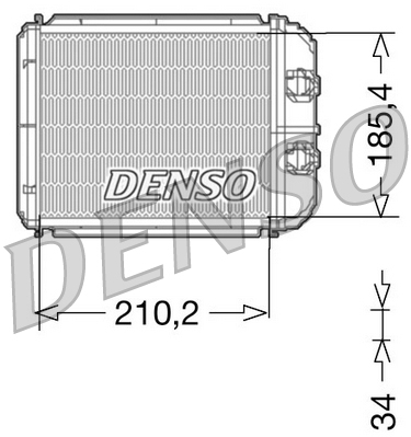 Kachelradiateur Denso DRR23014