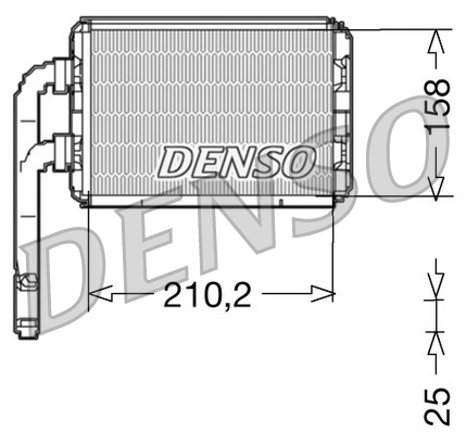 Kachelradiateur Denso DRR23016