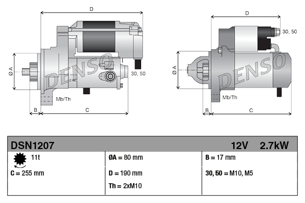 Denso Starter DSN1207