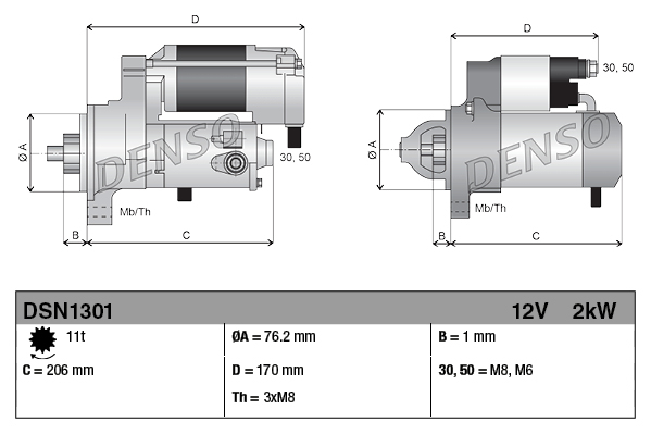 Denso Starter DSN1301