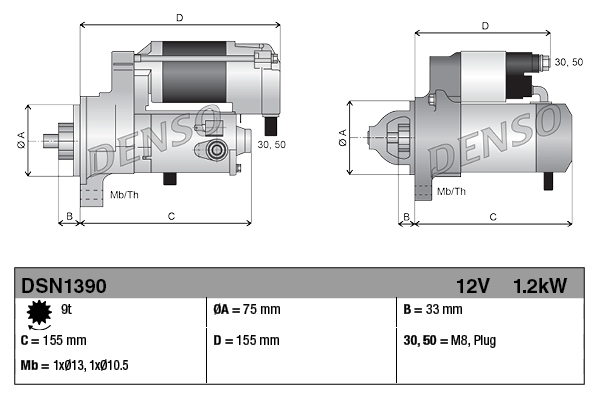 Denso Starter DSN1390