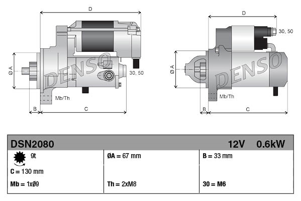 Denso Starter DSN2080