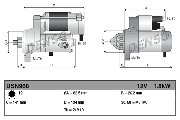 Denso Starter DSN968