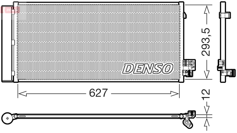 Condensor, airconditioning Denso DCN05113