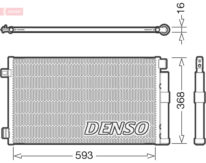 Condensor, airconditioning Denso DCN09147