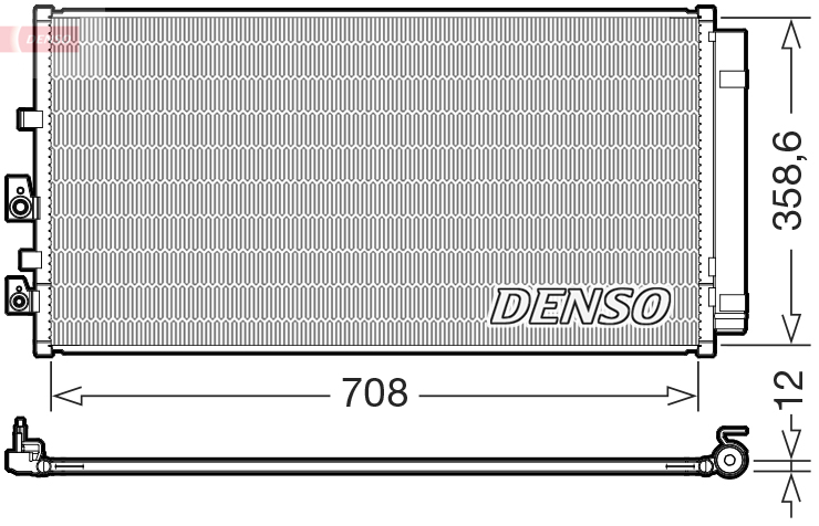 Denso Condensor, airconditioning DCN10062