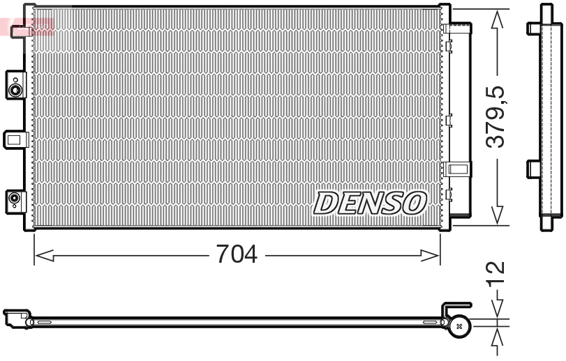 Condensor, airconditioning Denso DCN10065