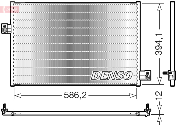 Condensor, airconditioning Denso DCN17036