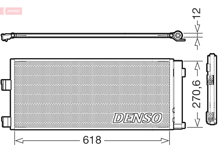 Condensor, airconditioning Denso DCN20052