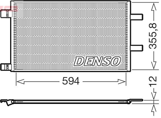 Condensor, airconditioning Denso DCN23043