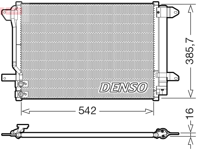 Condensor, airconditioning Denso DCN32072