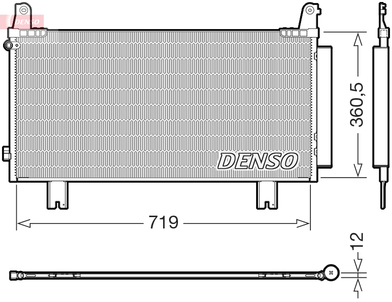 Condensor, airconditioning Denso DCN40035