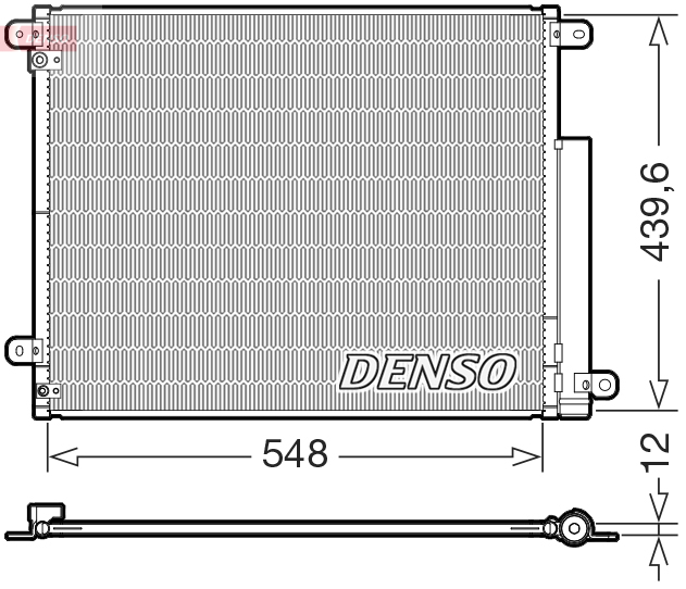 Condensor, airconditioning Denso DCN40039